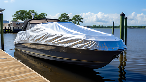 Power Boat with Cover